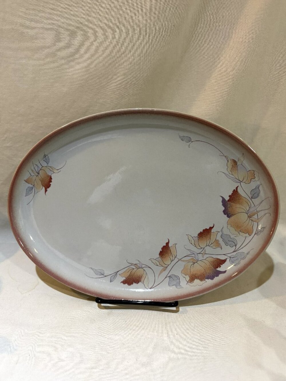 Vintage Denby Fine Stoneware Twilight Oval Serving Dish Tray Made in England